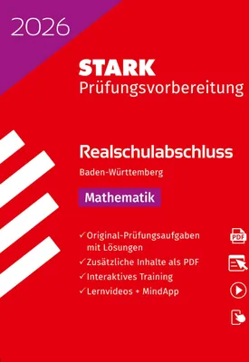 Produktbild von STARK Mathematik - Realschulabschluss 2026 BW - Prüfungsvorbereitung