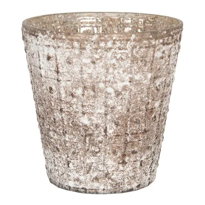 Produktbild von Clayre & Eef Teelichthalter Ø 13x14 cm Braun Glas Rund