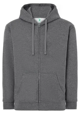 Produktbild von JHK - Hoodie mit durchgehendem Reißverschluss für Herren/Damen Uni LT4227 (XL) (Dunkelgraue Melange)