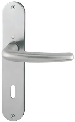 Produktbild von Langschildgarnitur Den.E1310Z/302 VA F69 OB 72mm DIN L/R HOPPE
