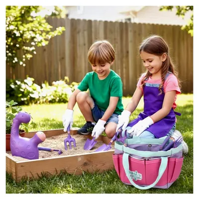 Produktbild von Gartengeräte – 9-teiliges Set, 23 x 14,8 x 13 cm | Sandschaufel mit robuster Konstruktion, Spiel im Freien, Blumenpflege