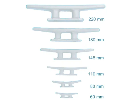 Produktbild von Klampe, Festmacherklampe, Belegklampe 145 mm, weiß