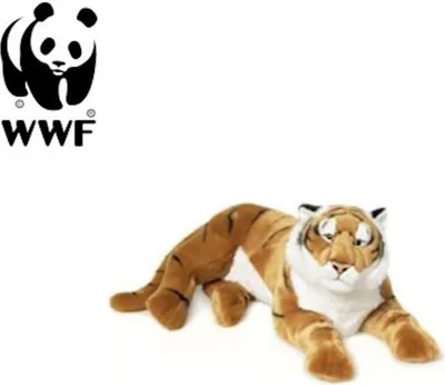 Immagine prodotto di Peluche tigre (sdraiato, 81 cm) realistico giocattolo di peluche peluche gigante grande gatto
