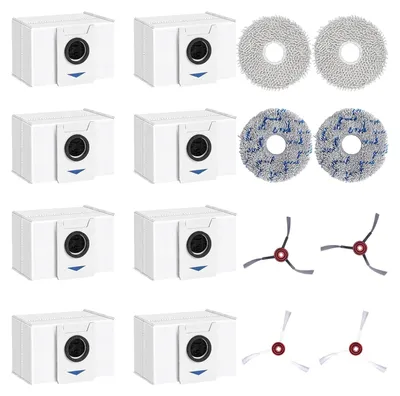 A collection of vacuum cleaner accessories arranged neatly on a white background.