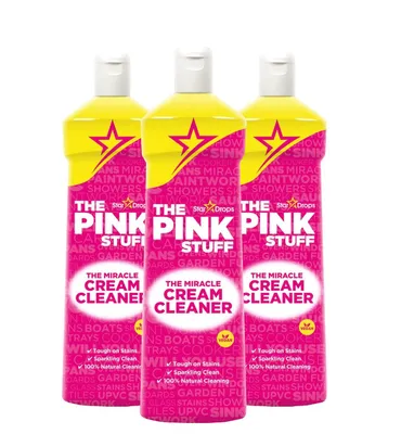 Produktbild von 3 x Stardrops The Pink Stuff Miracle Cream Cleaner Reinigungsmilch je 500ml