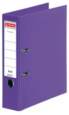 Zdjęcie produktu dla Herlitz 10834414, A4, Pierścień-D, Przechowywanie, Polipropylen (PP), Fioletowy, 8 cm