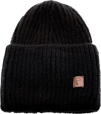 Produktbild von Faera Wintermütze weicher Warmer Grobstrick Beanie Mütze Strickmütze Herren Damen Uni 78 Schwarz