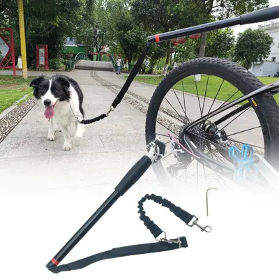 Immagine prodotto di Omgoods - Guinzaglio per bicicletta per cani, senza mani, con corda in nylon elastico retrattile