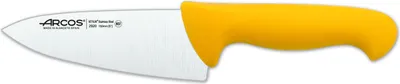 Immagine prodotto di Coltello da cuoco Arcos color - Prof 292000 in acciaio inox nitrum e polipropilene giallo mango ergonomico e lama da 15 cm, vetrina