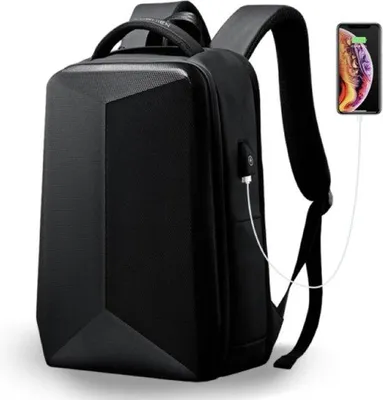 Produktbild von Wasserdichte 17,3 Zoll Laptop Tasche Schwarz USB