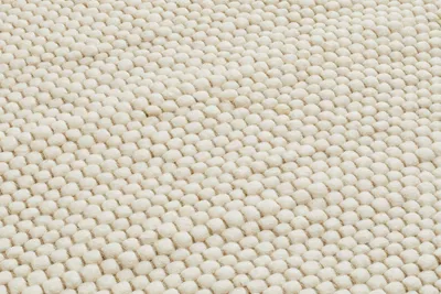 Produktbild von Steffensmeier Handwebteppich Rellenbach | Wolle (Schurwolle), gewalkt, Natur Hell, handgewebt, Größe: 130x190 cm Wohnzimmer und Schlafzimmer