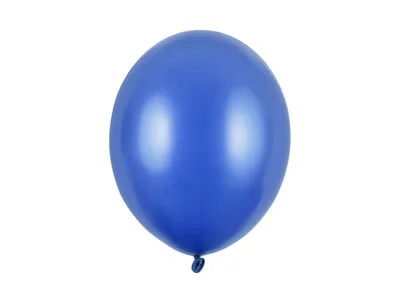 Produktbild von 100 Stk. Luftballon Ø30cm "Uni Metallic" | Blau