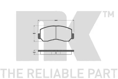 Produktbild von NK Bremsbeläge vorne für Mitsubishi L Pajero