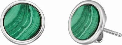 Produktbild von Engelsrufer Ohrstecker Powerful Stone ERE-ML-ST Silber mit Malachit
