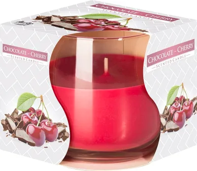 Produktbild von Bispol Świeca zapachowa w szkle Czekolada i Wiśnia, 130 g