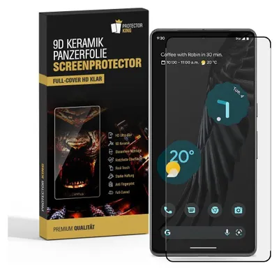 Produktbild von 1x Panzerfolie für Google Pixel 7 Pro FULL-CURVED Displayschutz Keramik Schutzfolie Displayfolie Folie ANTI-SHOK ANTI-BRUCH-ANTI-STOß