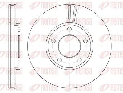 Produktbild von 2x REMSA Bremsscheibe 6419.10 vorne für CHRYSLER VOYAGER II (ES) 282mm 38mm
