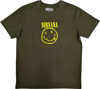 Produktbild von Nirvana Yellow Happy Face Green XL T-Shirt