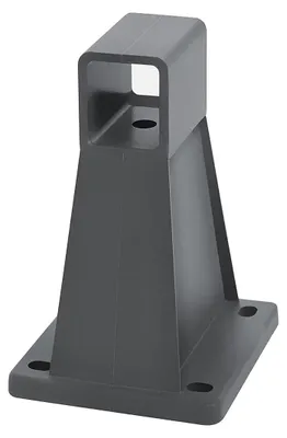 Image de Support pour stores latéraux en aluminium - Support de montage - Gris - 9 x 8 x 12,8 cm
