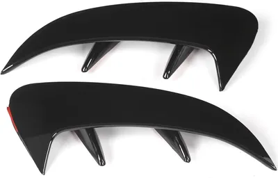 Image de Entatial Barre de pare-chocs arrière Grille d'aération, noir Barre de pare-chocs arrière Spoiler de rechange pour -Benz Classe A W177 Limousine Ligne 2018