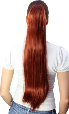 Produktbild von WIG ME UP Haarteil/Zopf, rot, sehr lang, glatt T113-350