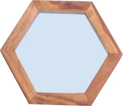 Produktbild von SIT Möbel Wand-Spiegel sechseckig | Akazie natur | B 34 x T 4 x H 35 cm | 09289-01 | Serie PANAMA