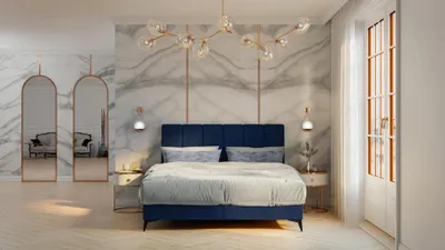 Produktbild von Modernes Bett Schlafzimmer Designer Doppelbett Boxspringbett Polsterbett