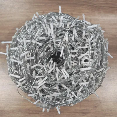 Lichterkette 120 m, kaltweiße LEDs, batteriebetrieben