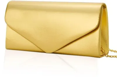 Immagine prodotto di Elegante pochette in pelle, 22x11x5 cm, tracolla removibile, nera