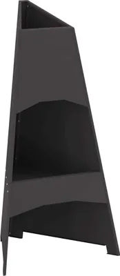 Immagine prodotto di vidaXL Pozzetto nero 50 x 50 x 95 cm in acciaio