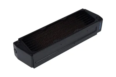 Produktbild von Alphacool 14296, Kühlkörper, Stahl, Schwarz, 1/4", 180 °C, FC