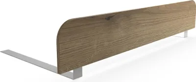 Produktbild von regalik Bettgitter Rausfallschutz Kinderbett 120x20 cm – Evoke Eiche Stabile Absturzsicherung ohne Bohren – Einfache Montage unter der Matratze