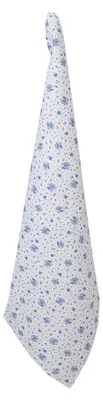 Produktbild von Clayre & Eef Geschirrtuch 50x70 cm Weiß Blau Baumwolle Rosen