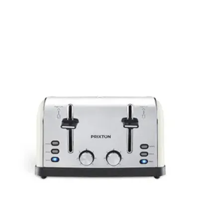 Image de PRIXTON Grille-pain Bianca | 4 Toasts, 1900 W