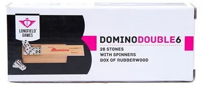 Produktbild von Domino Holzspiel Doppel 6 im Kasten klassisches Denkspiel 28 Steine