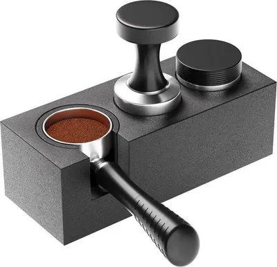 Obrázek produktu pro Kávovar, portafiltr, 51-58 mm, sada pro baristy, pro baristy a milovníky kávy, černá barva, kov.