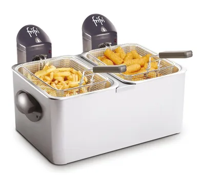 Produktbild von Frifri 1998, 9 l, 3 kg, Doppel, Edelstahl, Metall, 6400 W