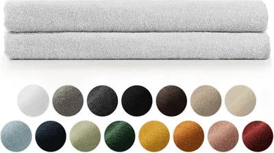 Image de Blumtal Premium set de serviettes éponge avec boucles de suspension - coton  Oeko-TEX, doux, très absorbant - 2X serviette de sauna (80x200 cm), blanc