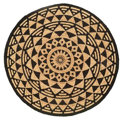 Produktbild von Jute Teppich Rund - Henna Maya Natur
