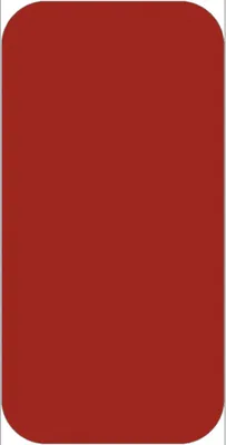 Produktbild von Stellplatzmarker WT-5210, I-Stück, Polyester, Rot, 50x100 mm, 25 Stück/VE