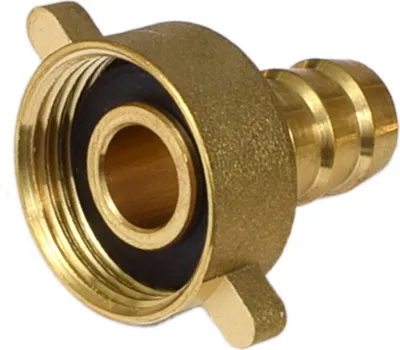 Produktbild von Agora-Tec®  Messing Schlauchtülle Schlauchverschraubung  3/4 Zoll IG auf 1/2 Zoll Schlauchtülle (12,7mm)