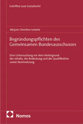 Produktbild von Begründungspflichten des Gemeinsamen Bundesausschusses