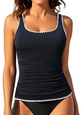 Productafbeelding van Aqua Eve tankini-tops voor dames, badkleding, alleen top, buikcontrole, badpak