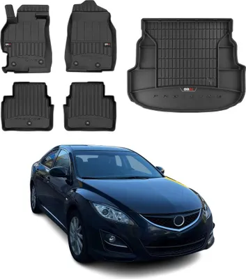 Produktbild von OMAC Fußmatten & Kofferraumwanne Set für Mazda 6 GH Kombi 2007-2012 Gummi 5x