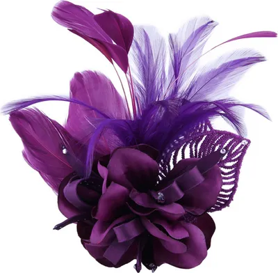 Produktbild von Brosche-Abzeichen, elegante Kleidung, passend zu verschleißfesten handgefertigten Stoffen, Feder-Brosche, Schal-Dekoration-Lila