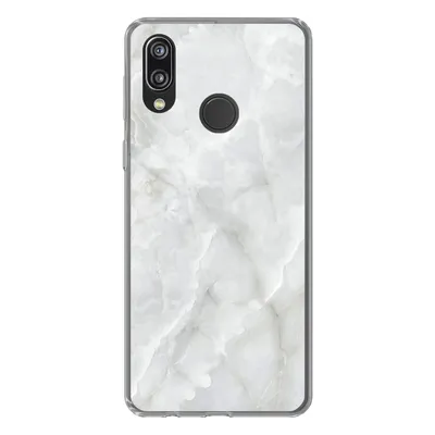 Produktbild von MuchoWow® Handyhülle Schutzhülle Hülle für Huawei P20 Lite (2020) Marmor - Weiß - Muster - Stein - Marmoroptik Silikon Softcase Handy Hülle - Kartenhalter