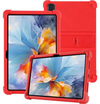 Obrázek produktu pro Tableta Pouzdro pro Blackview Tab 16 Pro 11,0", nárazuvzdorné měkké silikonové ochranné pouzdro se stojánkem Červená