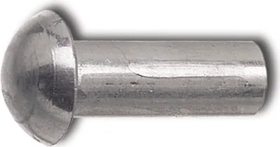 Produktbild von Hammerkopfniete Halbrundniete DIN 660 6x35mm - Vollniete für starke Stahl blank - 250 Stück