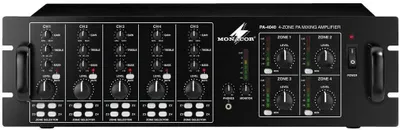 Immagine prodotto di Amplificatore miscelatore MONACOR Matrix 100 V/8/4 Ohm 4x40 W 4 zone/5 canali sw PA-4040