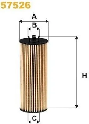 Produktbild von Ölfilter WIX FILTERS 57526 Filtereinsatz für JEEP GRAND CHEROKEE IV (WK, WK2) für FIAT Freemont (345) für CHRYSLER GRAND VOYAGER V (RT) für DODGE